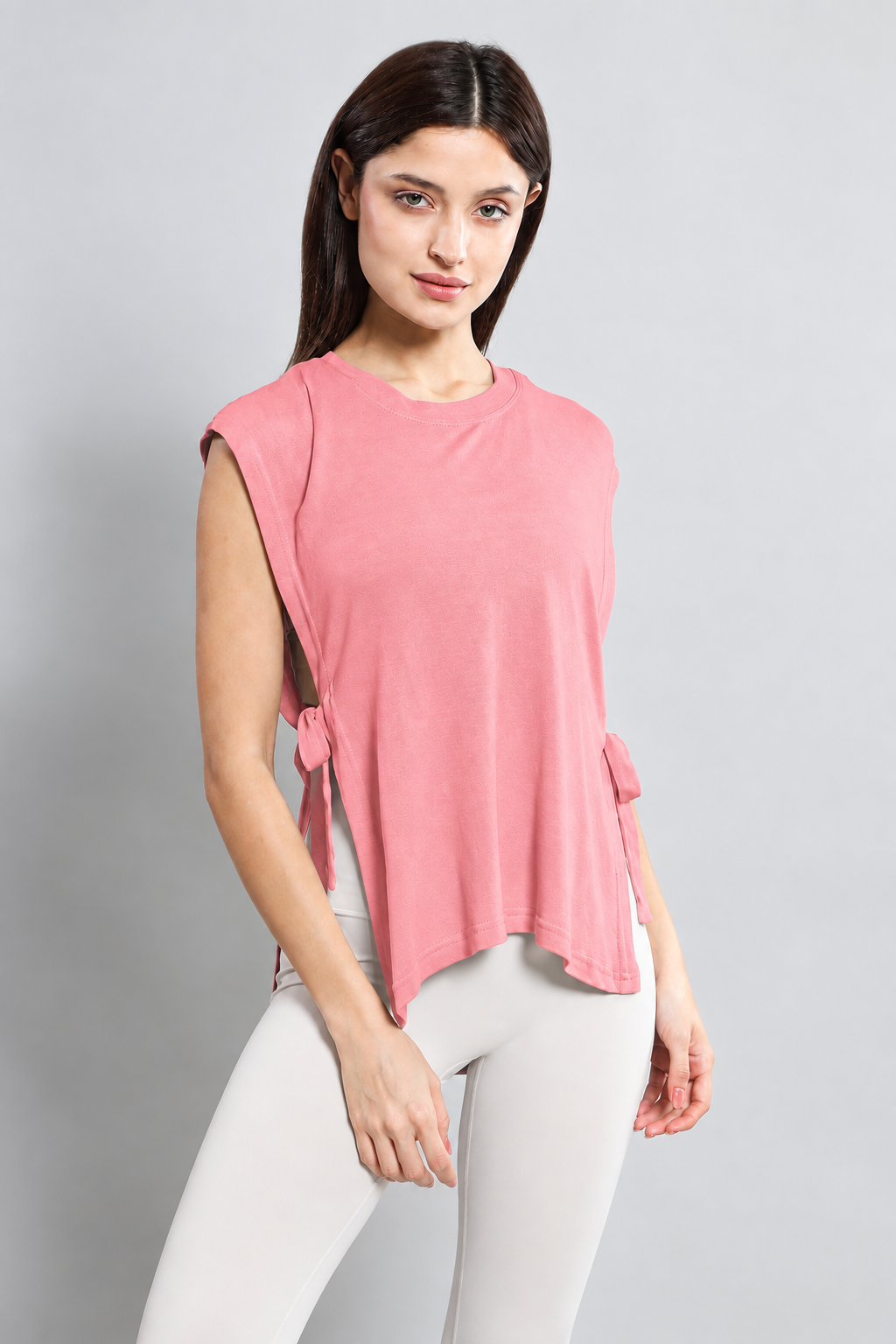 SwishTie Tee - Peony Pink