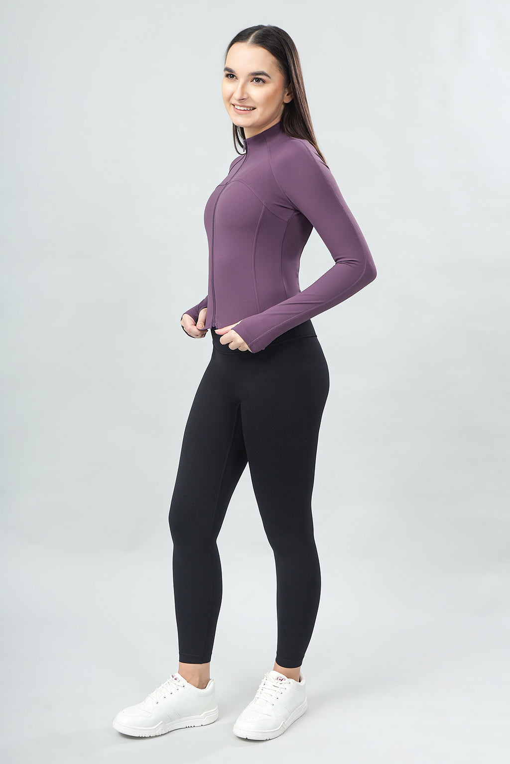 SculptLine Jacket - Plum Dusk