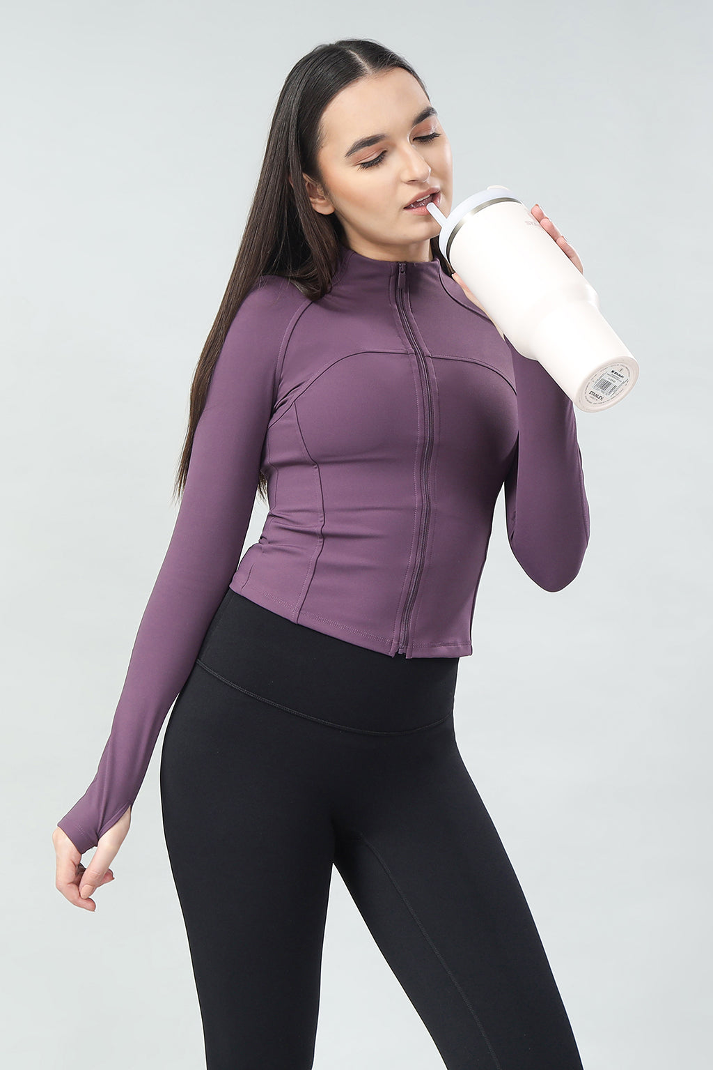 SculptLine Jacket - Plum Dusk