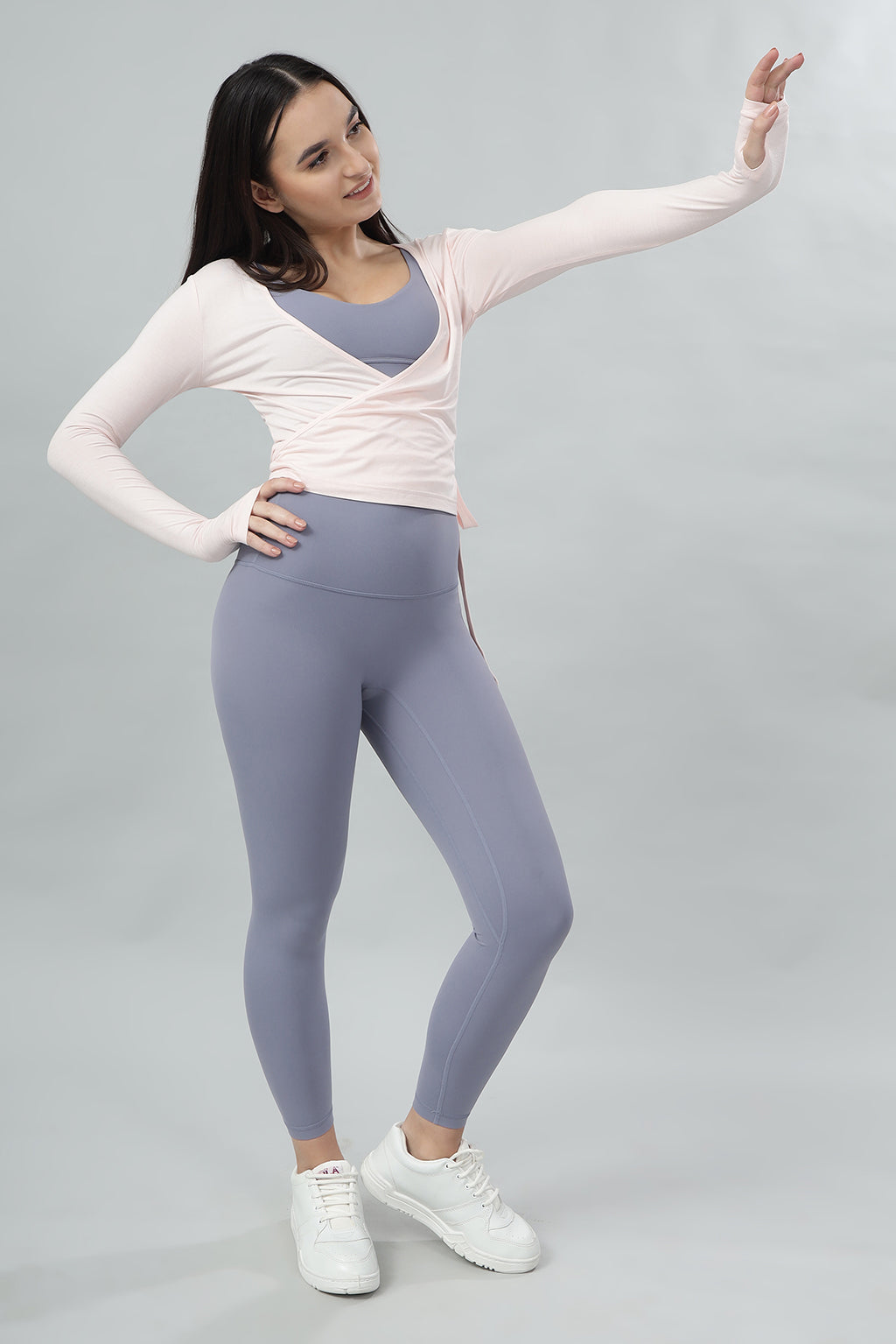 LuxeWrap Top - Pink Pearl