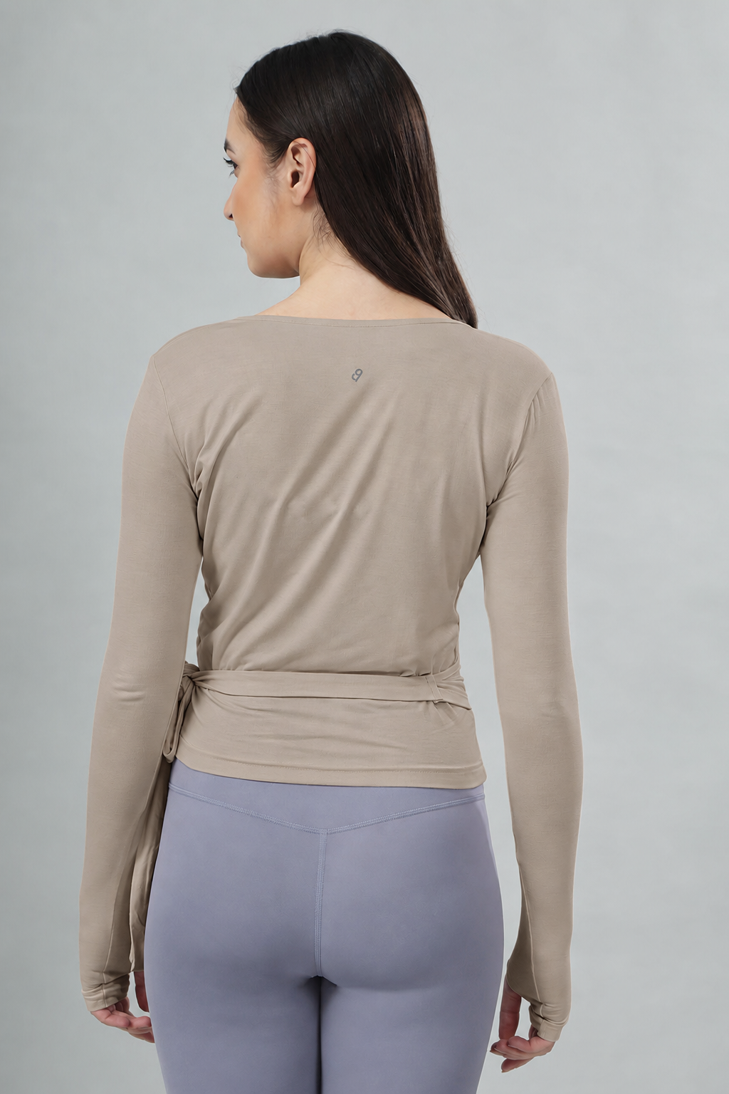 LuxeWrap Top - Taupe Mist