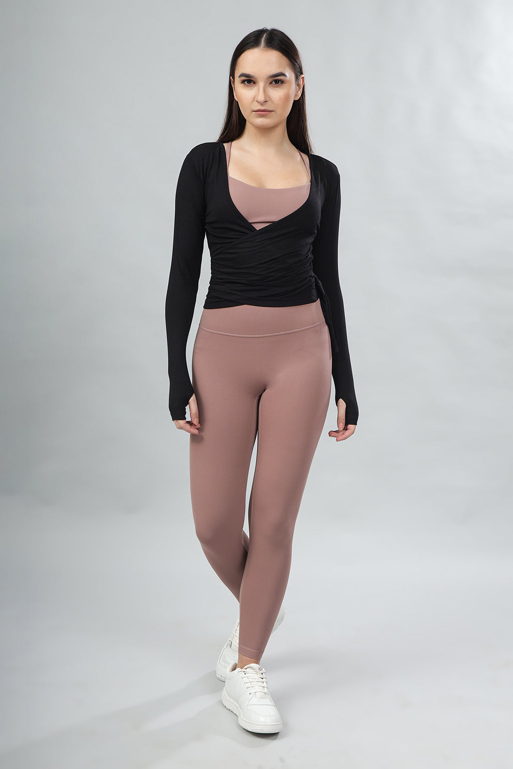 LuxeWrap Top - Black