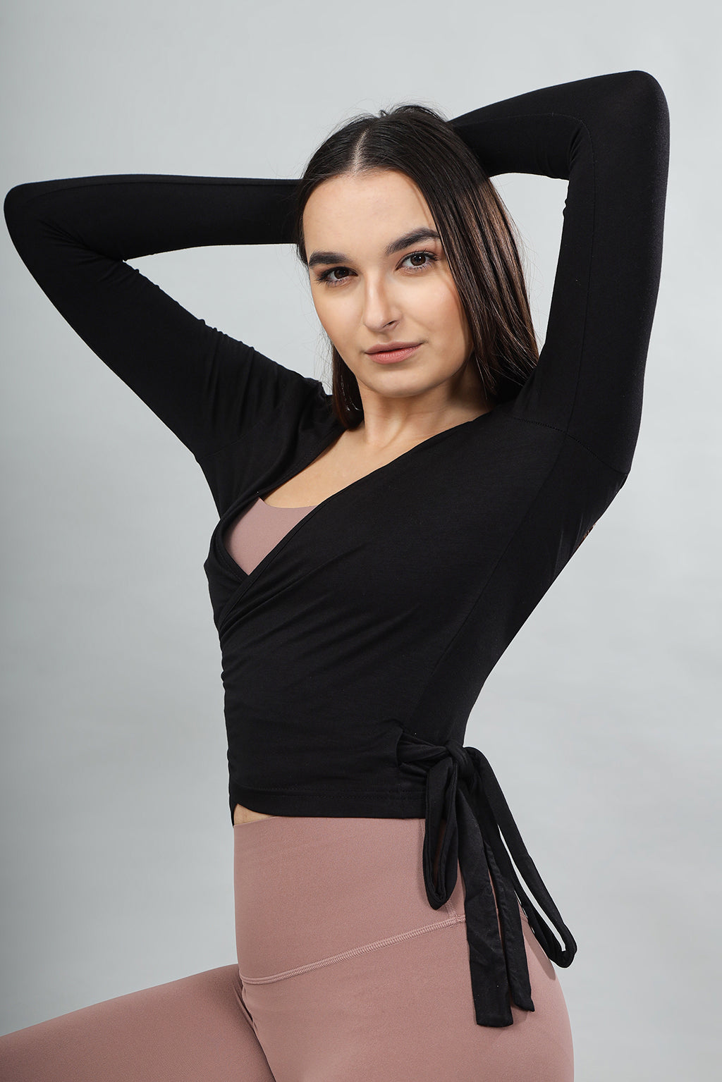 LuxeWrap Top - Black