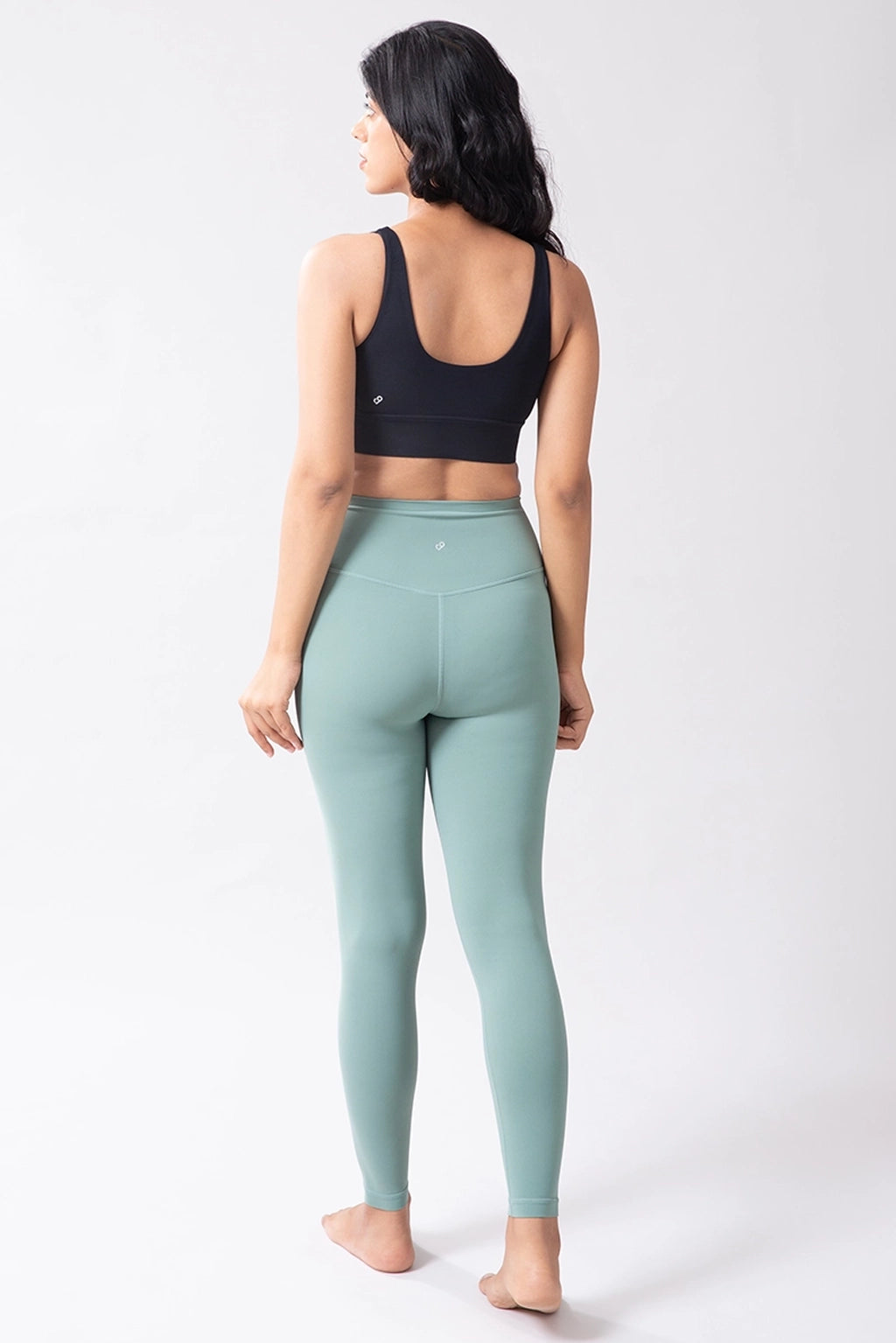 EssentialEase Coral Green Leggings